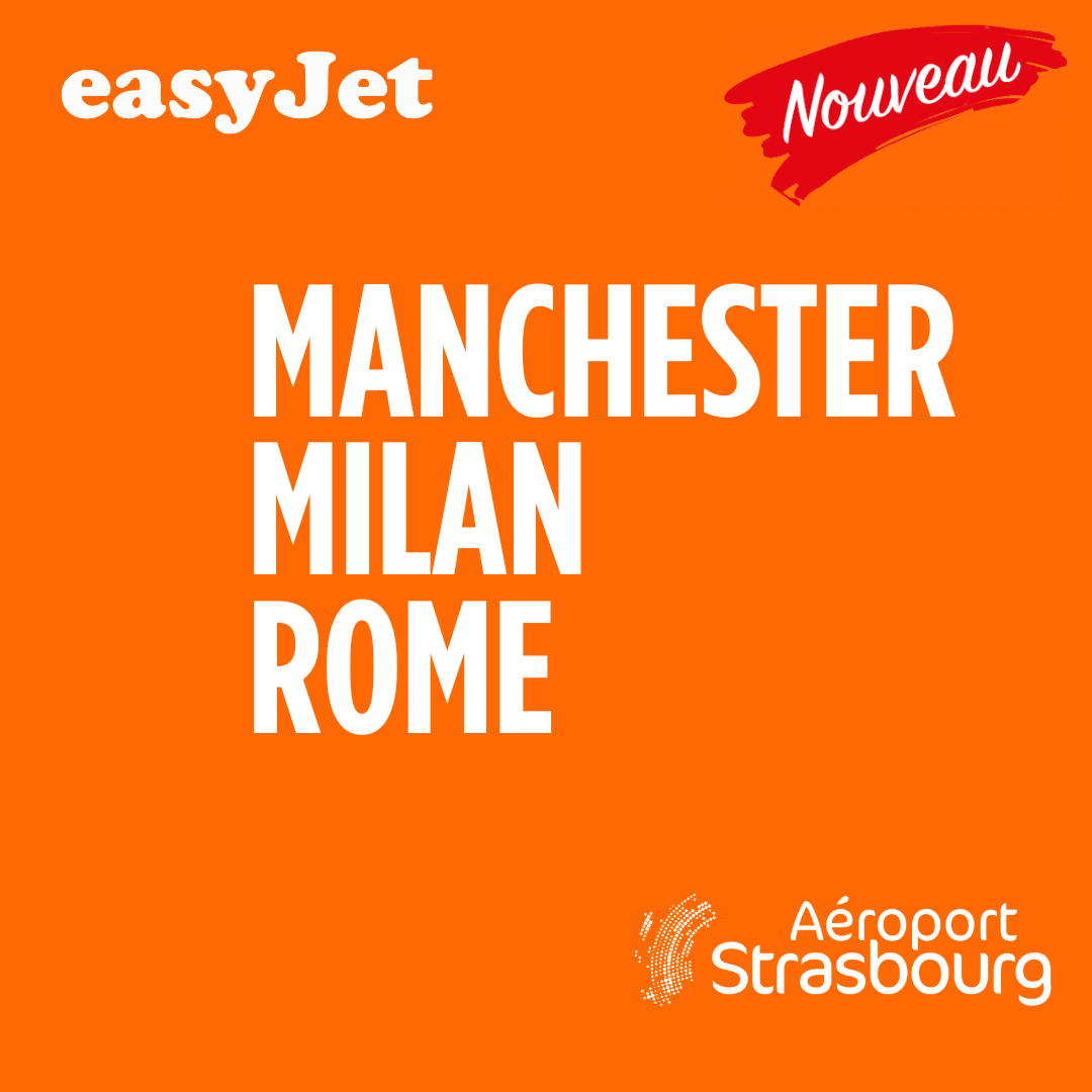 News - New : Manchester, Milan and Rome with easyJet